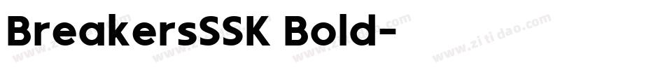 BreakersSSK Bold字体转换